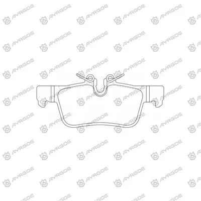 لنت ترمز PN0651 برای BMW 118i F52